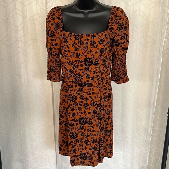 Francesca’s Blue Rain Floral Mini Dress - Picture 1 of 6